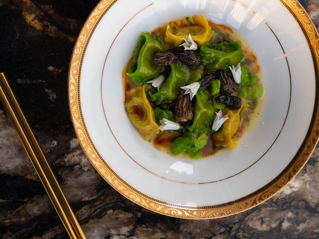 a close-up shot of a dish at LuMi