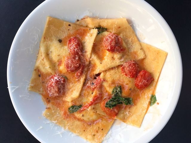 the ravioli di ricotta at Fratelli Paradiso