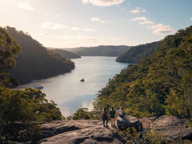 scenic views across America Bay, Ku-Ring-Gai Chase National Park