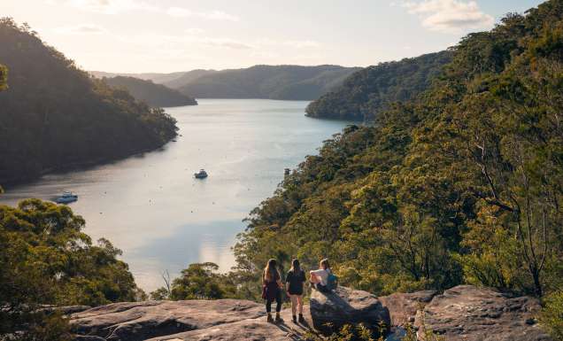 scenic views across America Bay, Ku-Ring-Gai Chase National Park