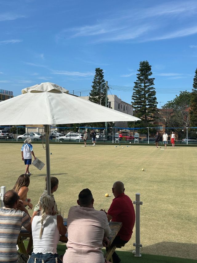 the playing field at Bondi Bowlo