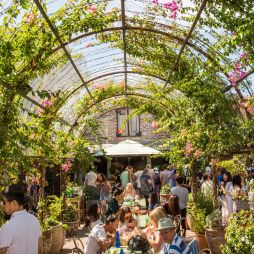 the lush dining space at The Grounds of Alexandria in Sydney