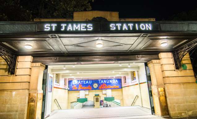 St James Station tunnels
