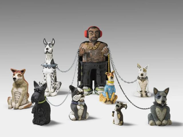 Billy Bain, Dharug people, Dog Walker (Plan B), 2023, National Gallery of Australia, Kamberri/Canberra, purchased 2024 © Billy Bain