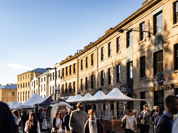 the Salamanca Market in Hobart
