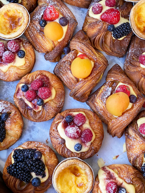 pastries at The Tasmanian Produce Market, Hobart