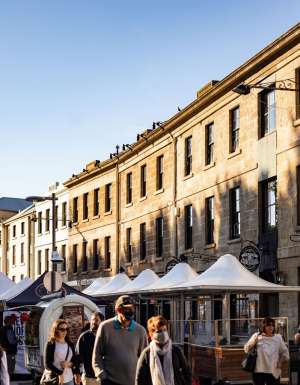 the Salamanca Market in Hobart