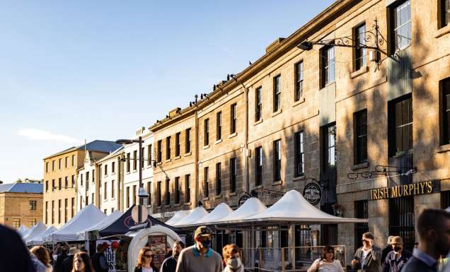 the Salamanca Market in Hobart