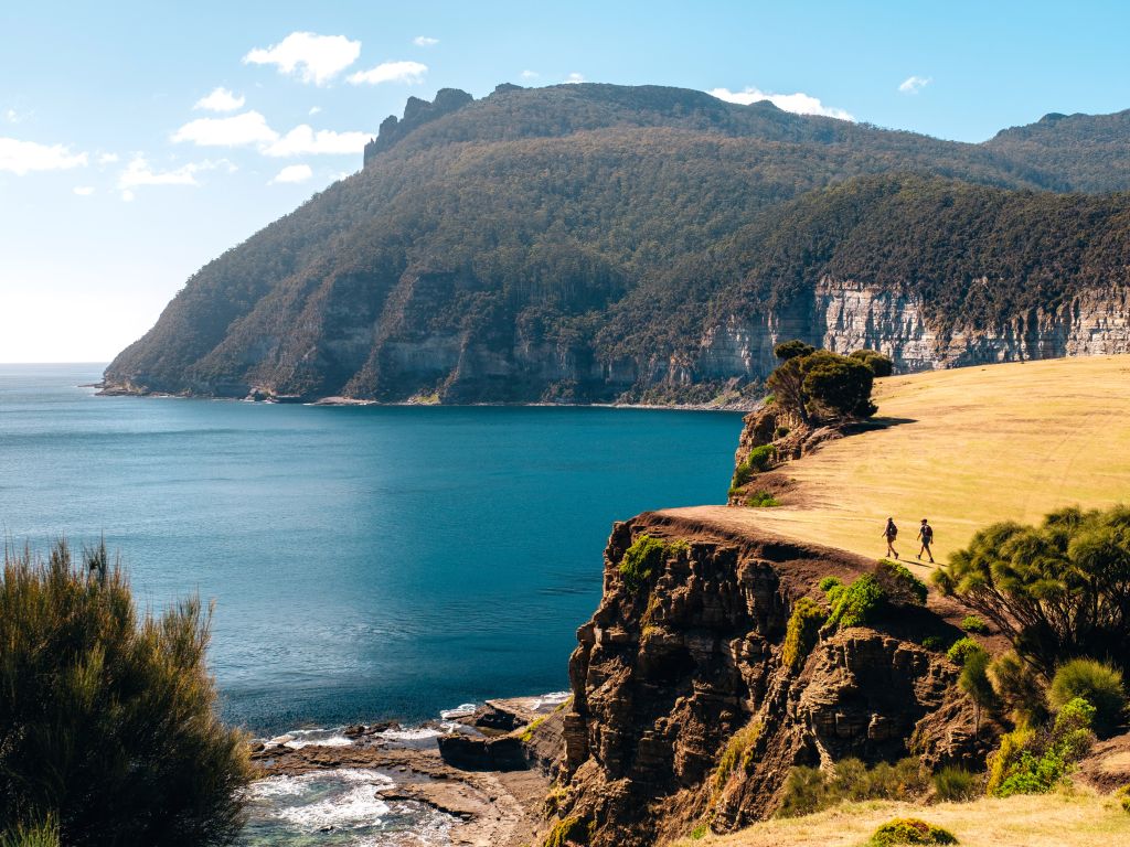 Landscape shot of Maria Island Walk in Tasmania