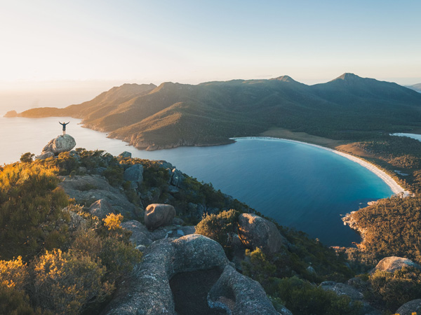 Wineglass Bay from Wineglass Bay Track Lookout