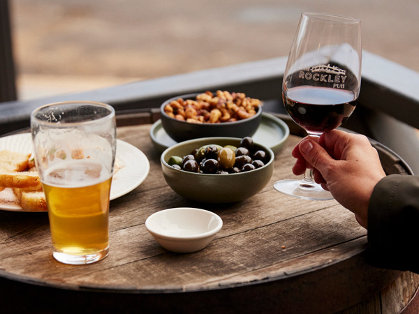 food and drinks at The Rockley Pub in country NSW