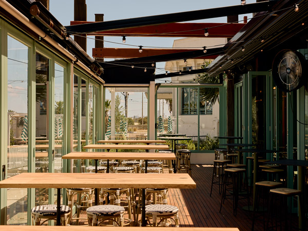 the Espy sunroom in St Kilda, Vic