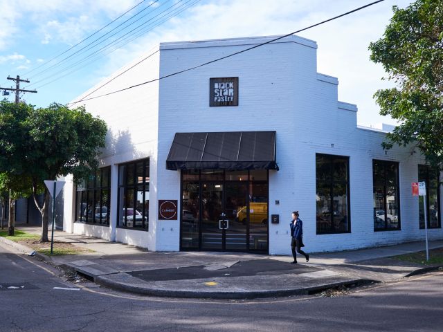 the cafe exterior of Black Star Pastry