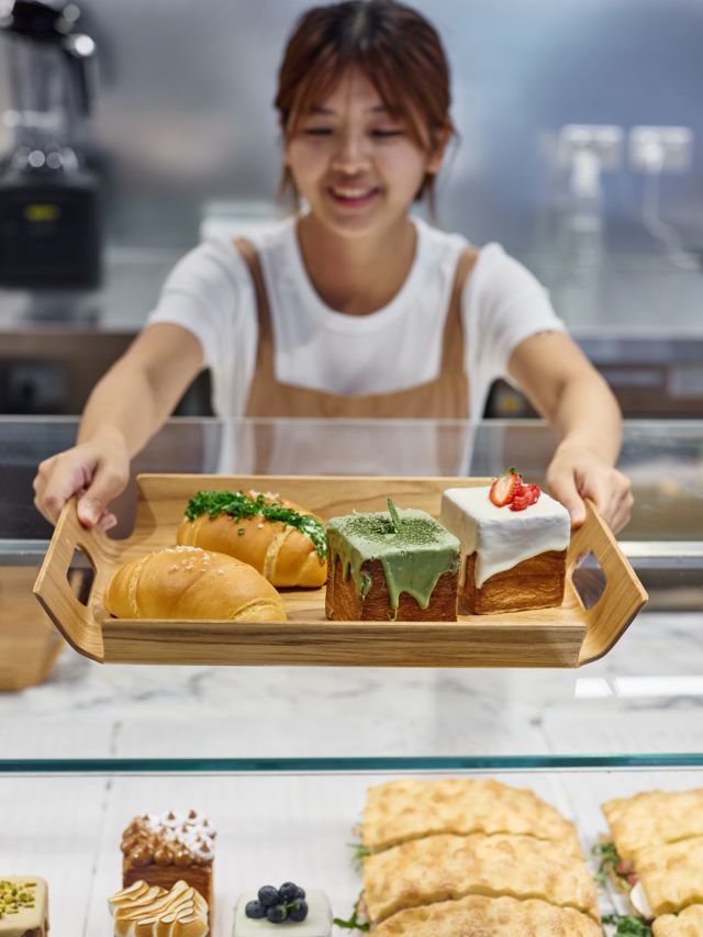 pastries being served at Buttered Bakery & Cafe