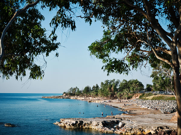 a scenic view of Nightcliff Beach, Darwin