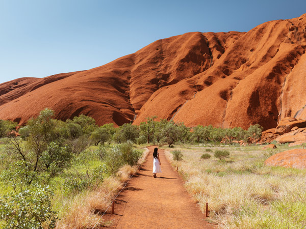 a scenic landscape at Uluru-Kata Tjuta National Park