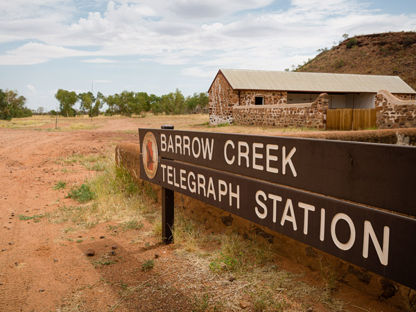 the Barrow Creek Telegraph Station signage