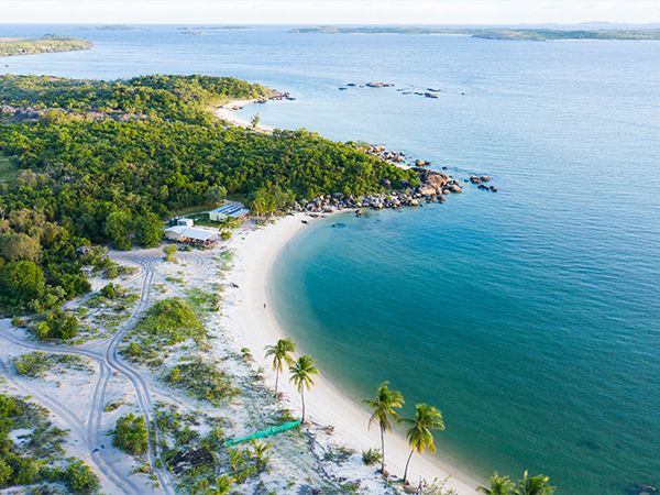 An aerial view of East Arnhem Land's pristine coastline.