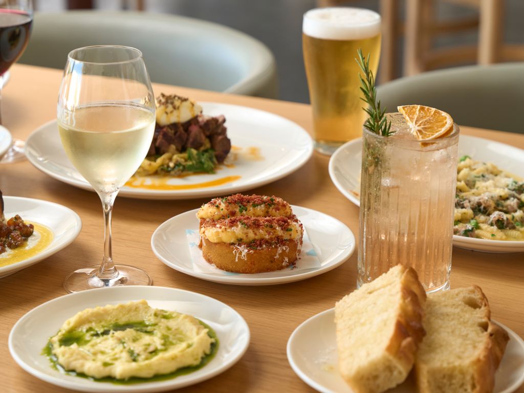 Mediterranean-inspired dishes and drinks