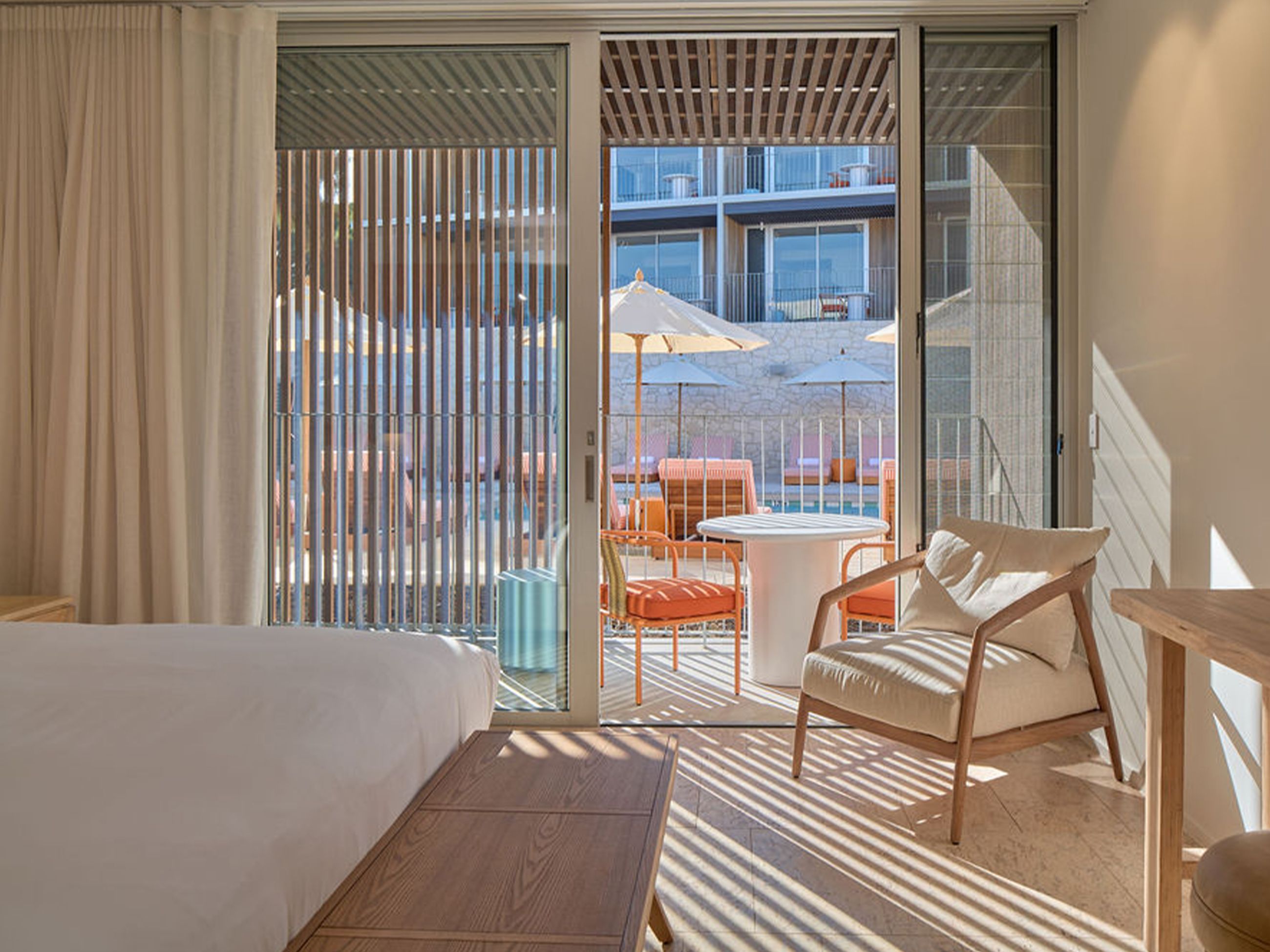 A poolside room at The Lodge Wadjemup