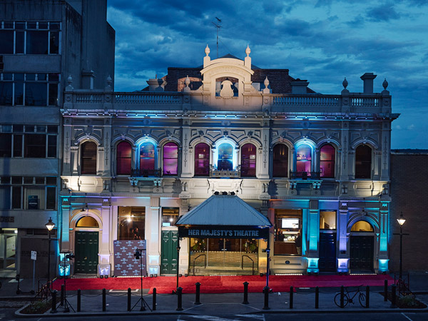 the exterior of Her Majesty’s Theatre Ballarat