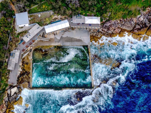 Wylie's Baths, Coogee from above