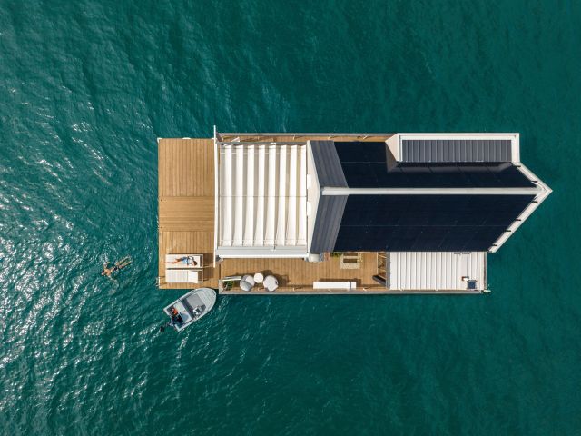 Lilypad, Palm Beach from above