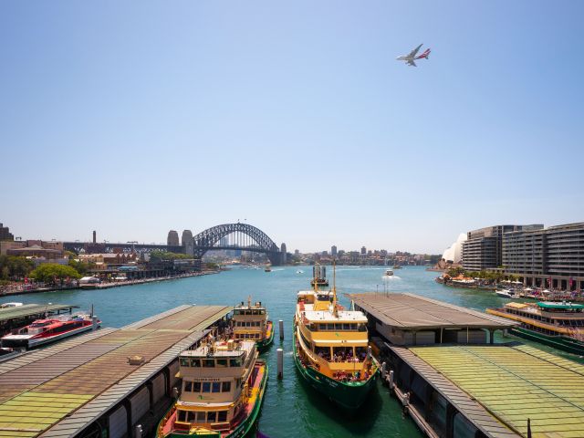 Circular Quay, Sydney from above