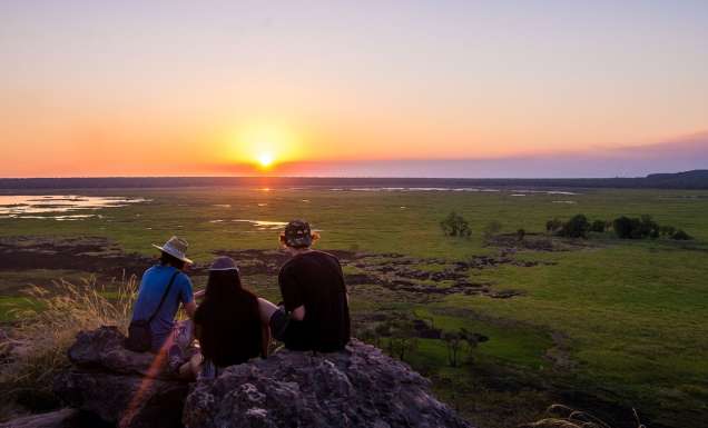 sunset at Ubirr