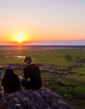sunset at Ubirr