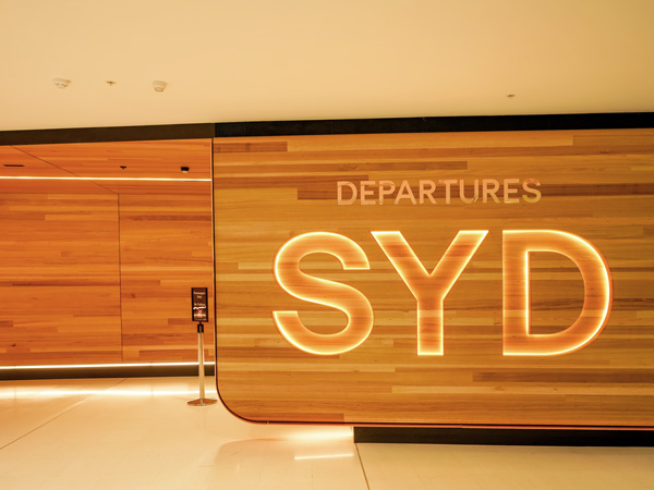 Sydney Airport departure gate