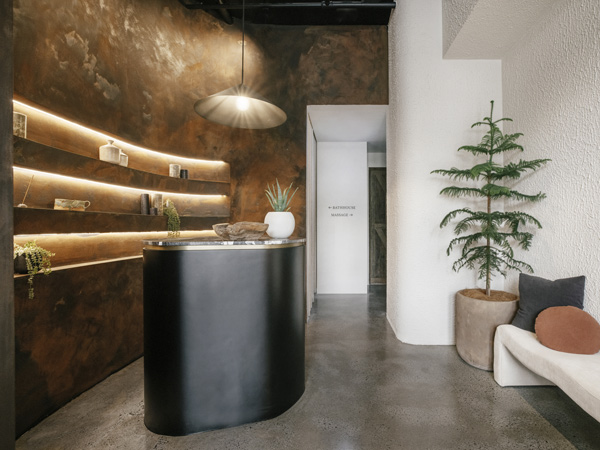 Navia Bathhouse reception in Byron Bay