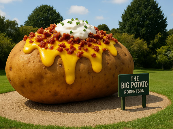 AI generated image of The Big Loaded Jacket Potato
