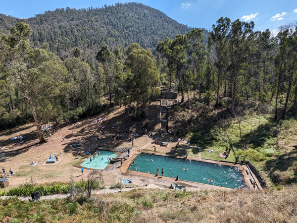 Thermal pools at Yarrangobilly Caves