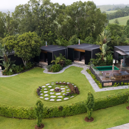 An aerial shot of Amaroo in Bangalow