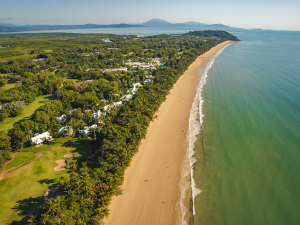 Four Mile Beach, Port Douglas from above