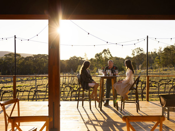 wine tasting at Balancing Heart Vineyard