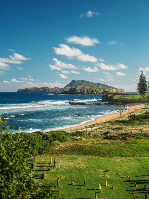 a scenic view of Norfolk Island