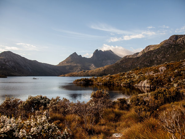 scenic views of the Trek Cradle Mountain