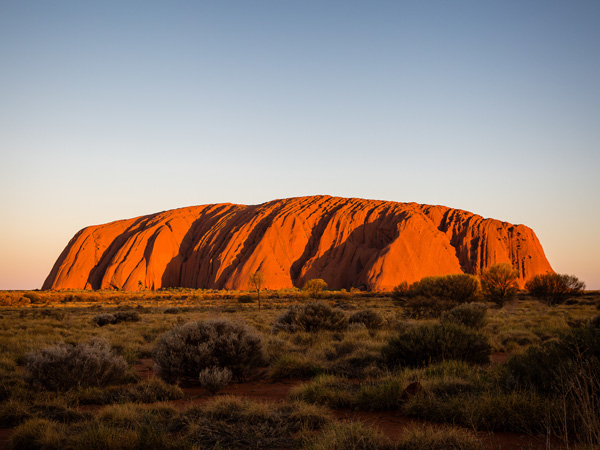 the majestic landscape of Uluru
