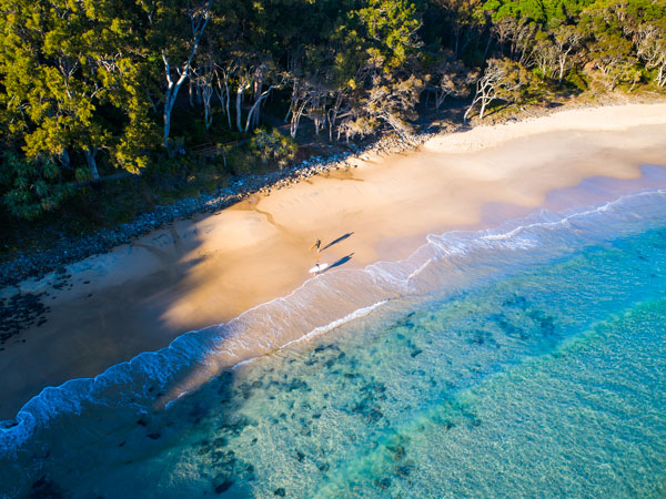 an aerial view of Noosa National Park
