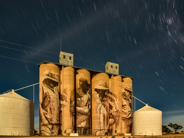 silo art in rural Victoria