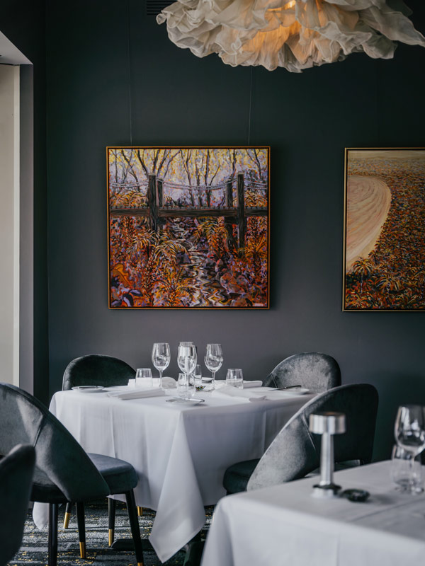 the dining at legendary Lake House, Daylesford, Victoria
