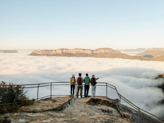 Katoomba lookout in Blue Mountains, NSW