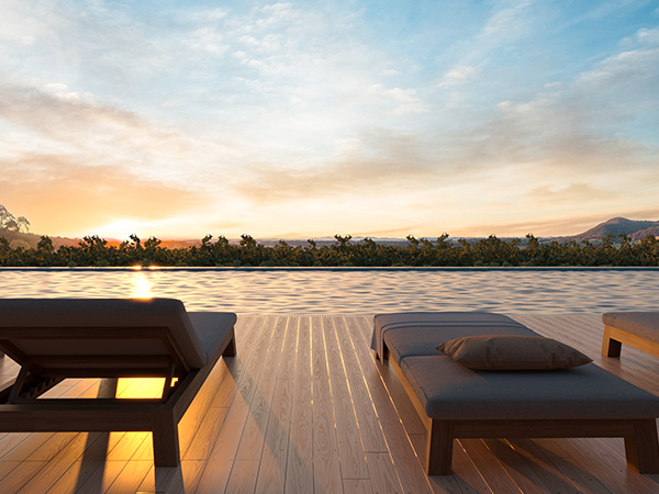 pool deck render of proposed luxury accommodation at ben ean estate