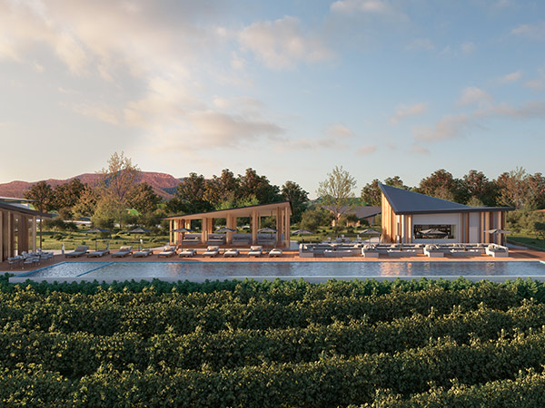 render of proposed luxury accommodation at ben ean estate