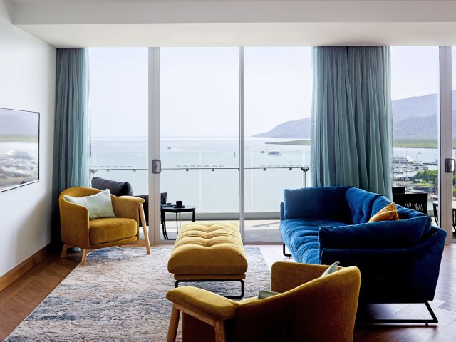 Crystalbrook Flynn suite with Cairns Esplanade views