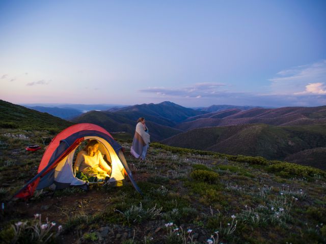 Camping in Mt Hotham, Vic