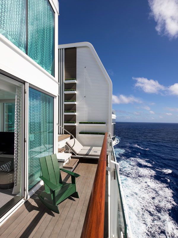 the Celebrity Cruises’ award-winning Celebrity Edge villa