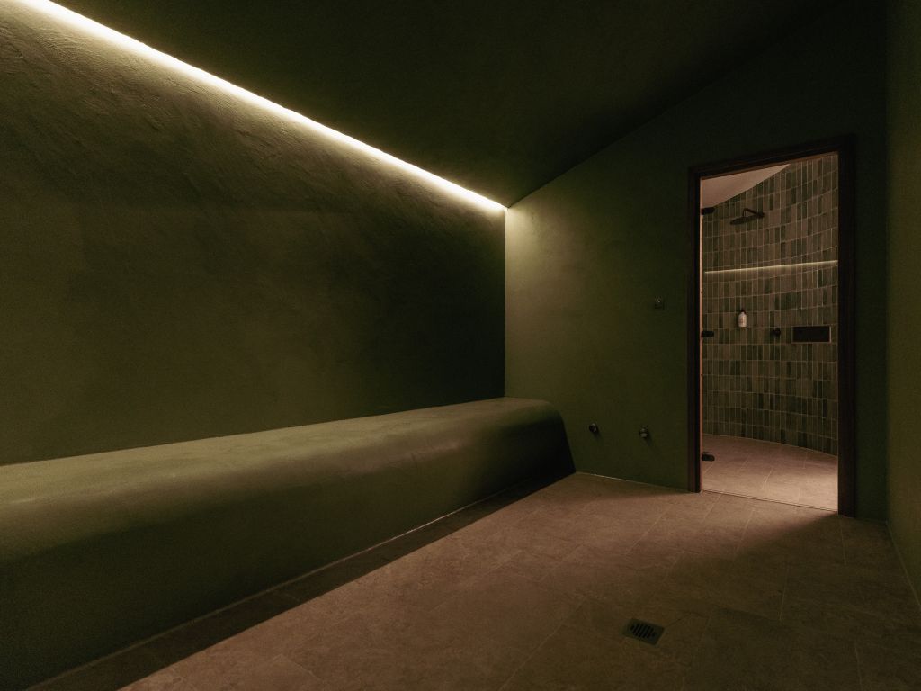 Steam room at Escape Bathhouse Chatswood Sydney